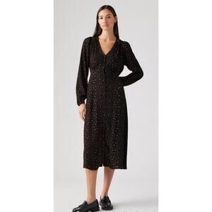 LEVI'S Sarina Cottagecore Boho Prairie midi dress size M